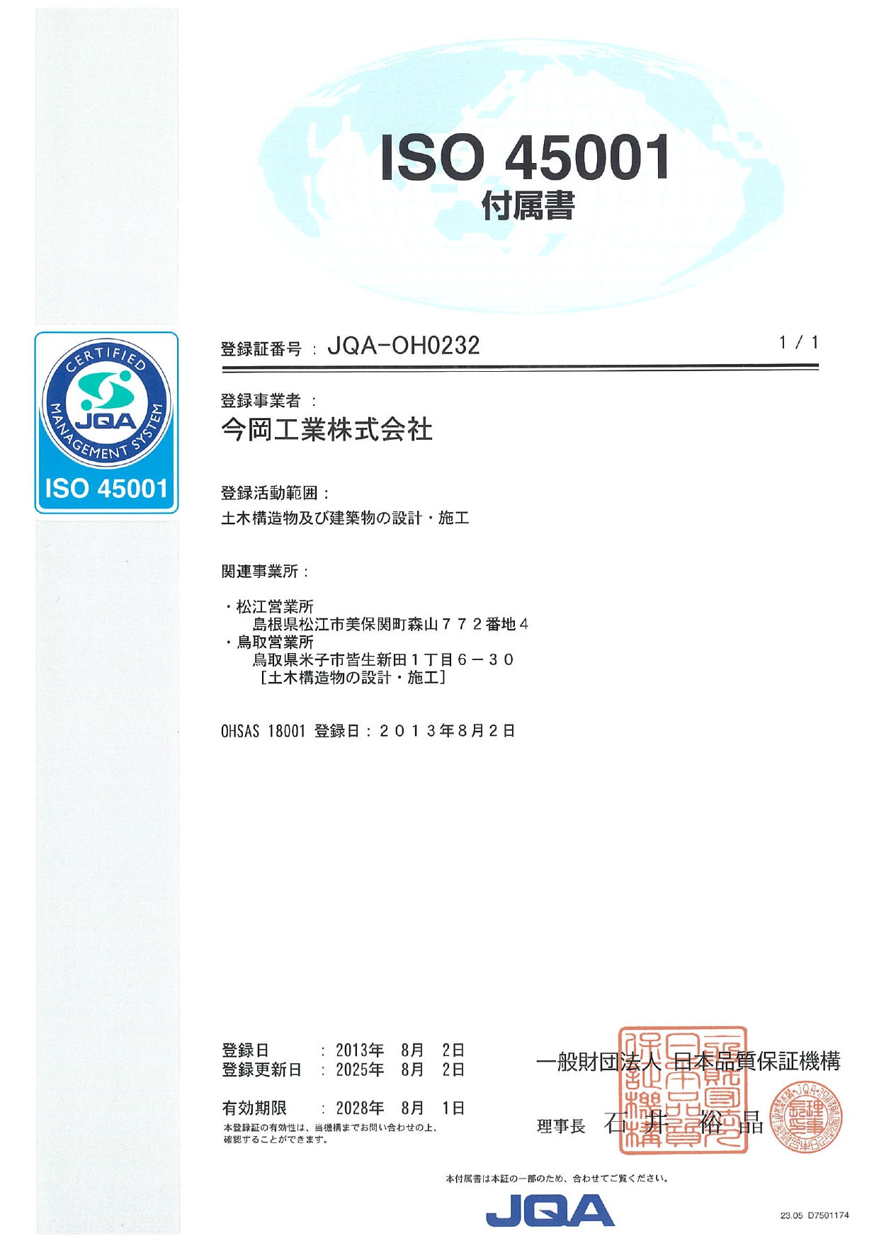 ISO45001(付属書)